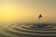 Zen drop falls into the water @ dampoint